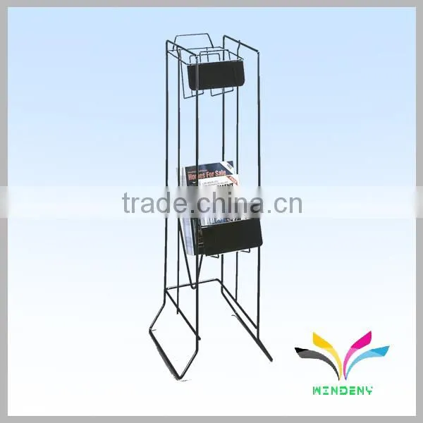 black powder coated wall mount metal magazine rack wall mounted newspaper racks