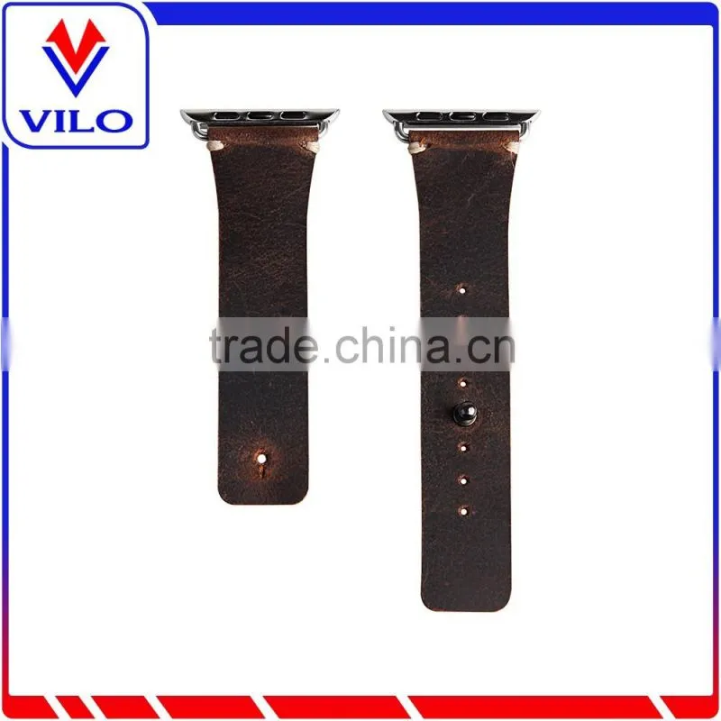 For Apple Watch Genuine Leather Original Watch Band With Connection Adapter Clip