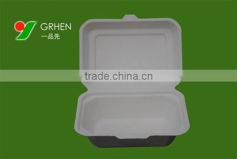 disposable eco-friendly biodegradable fast food container,clam shell,food box