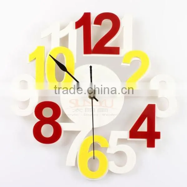 Fashion Egg Shaped Acrylic Wall Clock