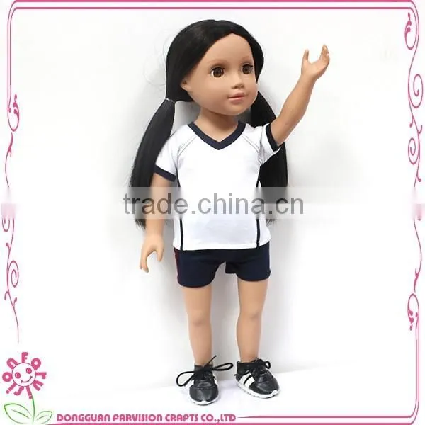 Smart girl doll, half cloth doll , kids toy doll