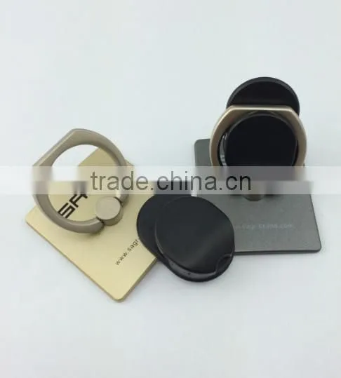 Jeweled sticky resuable mobile phone ring holder