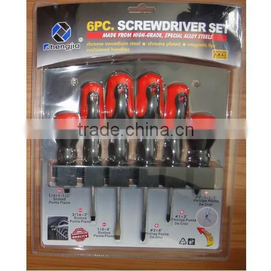 8pcs screwdriver set with turneries in blister card packing