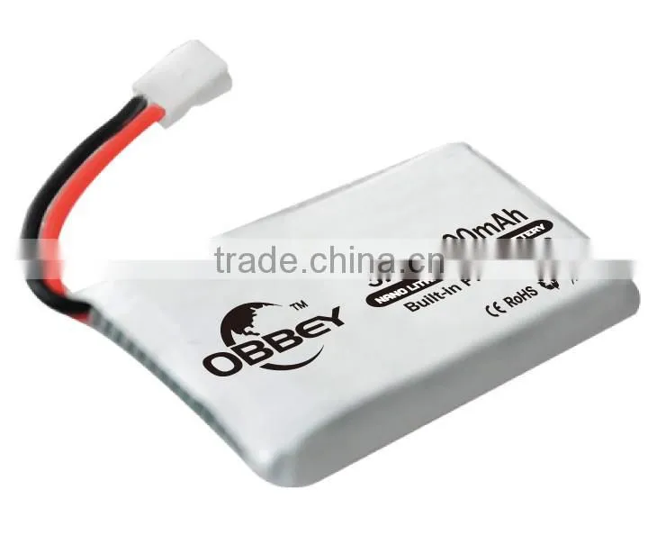 3.7V 1000mAh mini 1S lipo battery RC Helicopter for Syma/UD/walkera helicopter