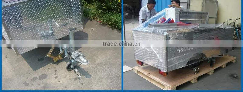 CE ISO UL EEC hot dog cart pushed hot dog cart tricyle hot dog cart