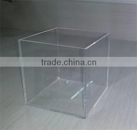 Acrylic material acrylic 5 sided display containner no lid