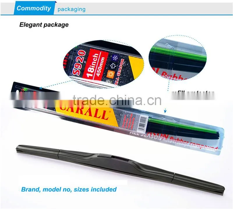Universal hybrid windshield wiper blade cover in all length 14"-26"