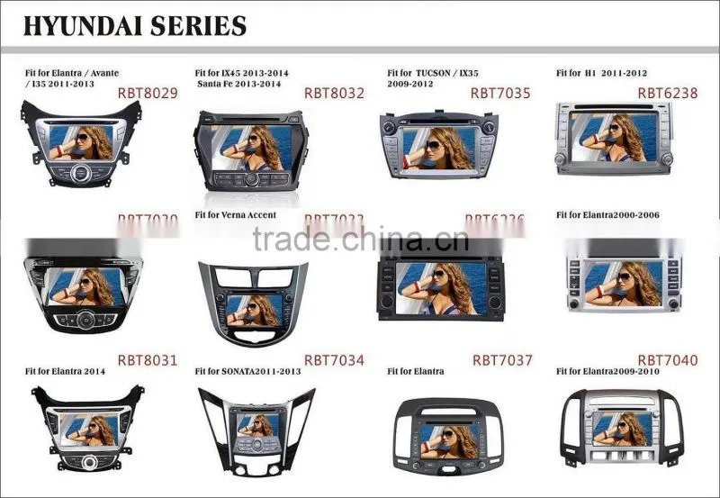 Fit for Hyundai elantra 2014 double din car gps dvd
