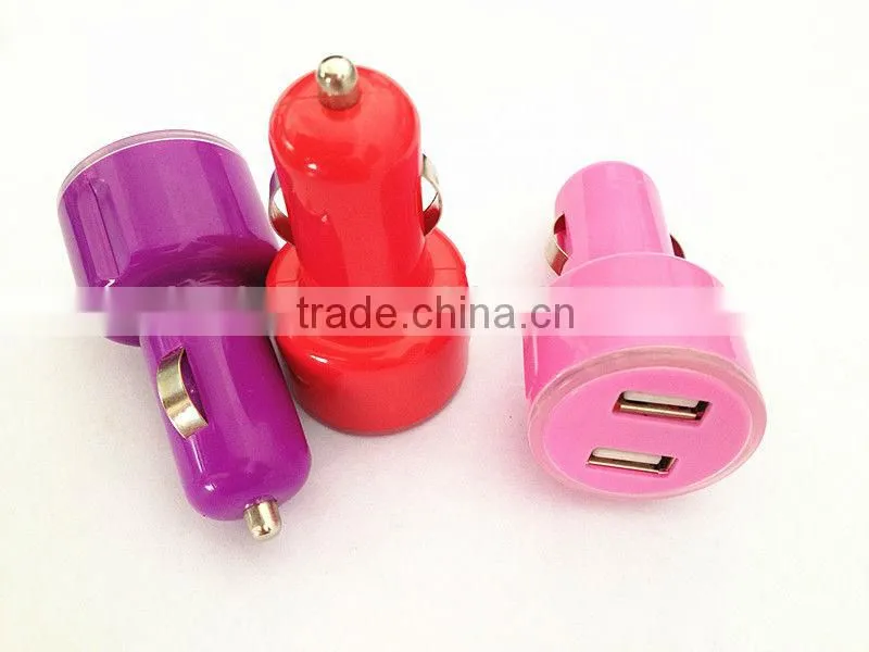 Hot selling dual USB car wireless charger for mobile phone with 5V 2.1A+1A