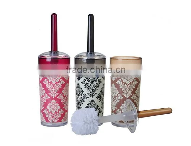plastic toilet brush with holder