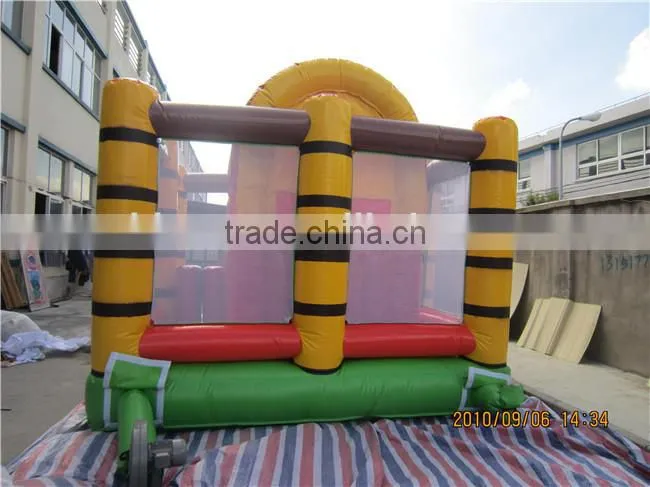 Popular inflatable children bounce house with slide inside/new design bounce house