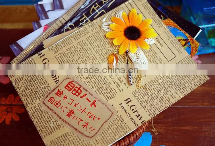 newspaper letters leather book bouquet of paper kraft generator