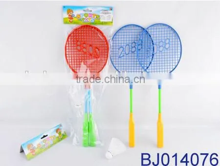 Funny kid toy plastic sport game cheap ball badminton racket