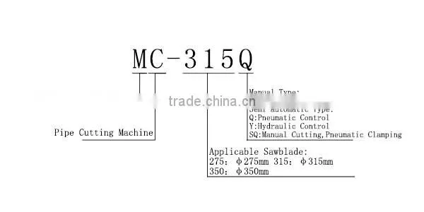Hot Sale 315Q Stainless Steel Pneumatic Cutting Machine