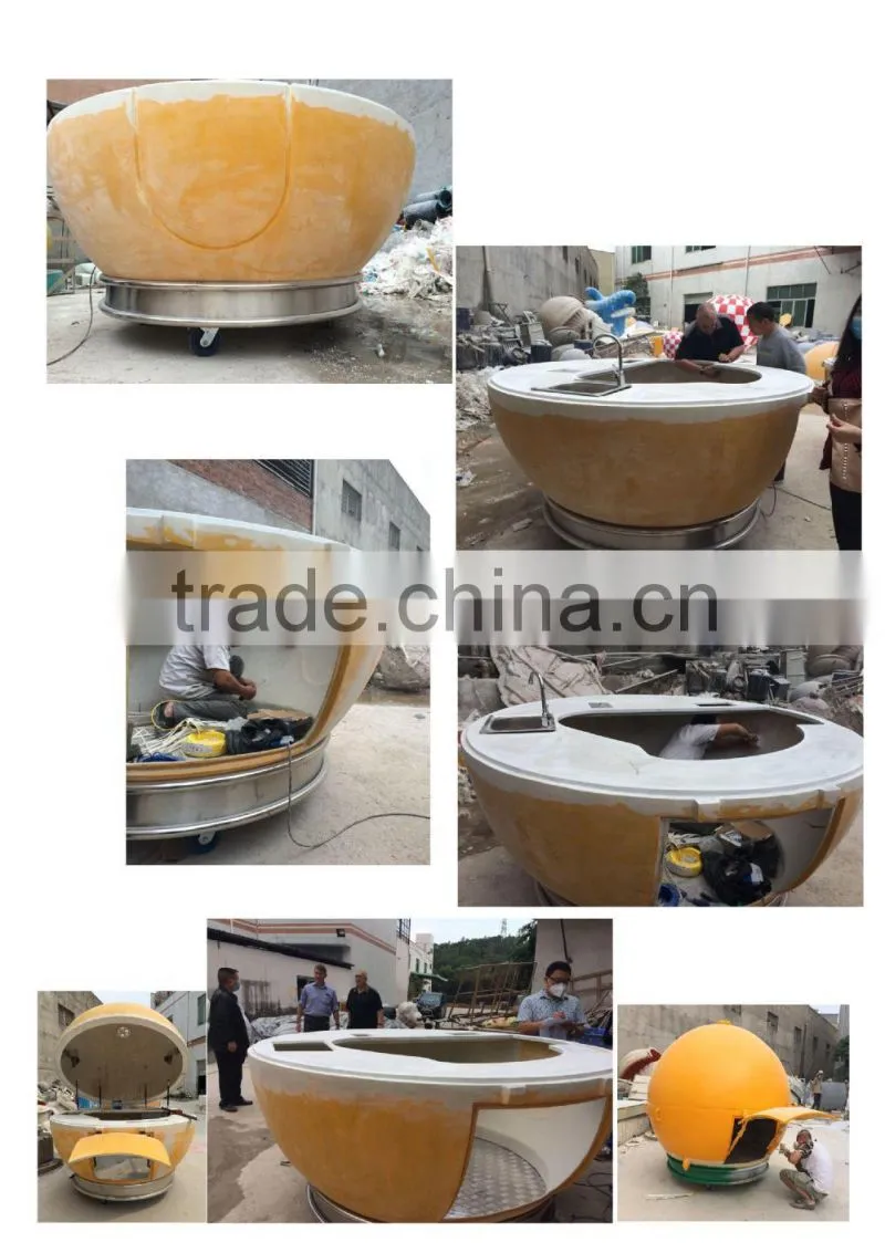 2016 newest Retail mall kiosk /fast food mobile kiosk /coffee shape kiosk