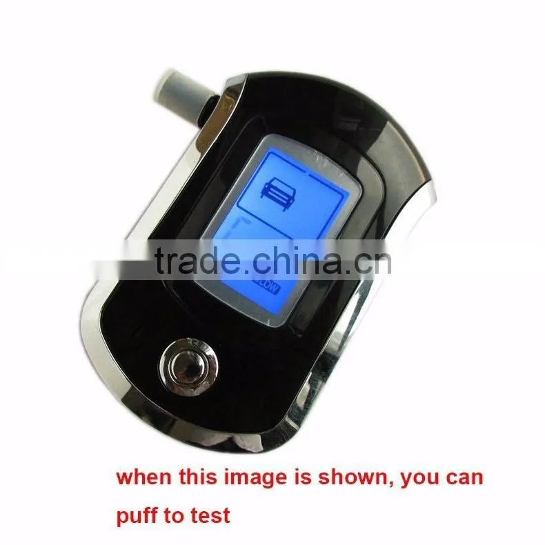 Professional Mini Police Digital LCD Screen Breath Alkohol Alcohol Tester Breathalyzer AT6000 Bafometro Alcoholimetro #
