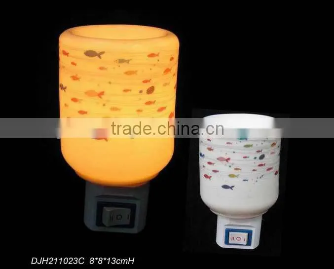 QiHe plug in scented fragrance oil tart warmer burner night light