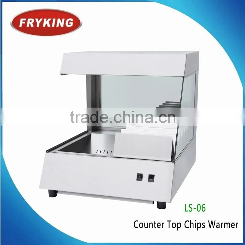 Stainless steel counter chips worker/ chips warmer