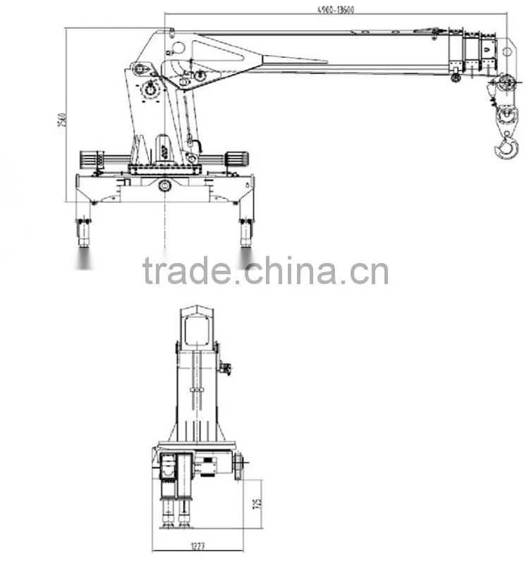 Intelligent Horizontal Operating Range Under The Bridge 10.325~18m Bridge-inspection Vehlcle/Truck