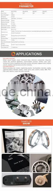 CE SGS approved portable laser marking machine price with EZCAD 100mm 200mm 300mm