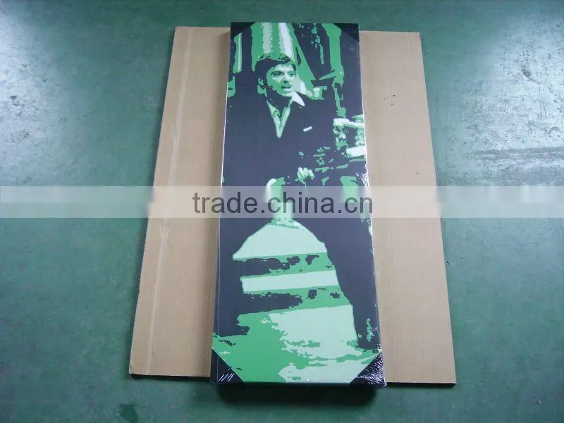 Portrait printing canvas with frame