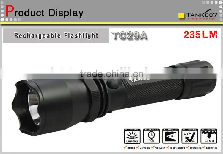 rechargeable fishing flashlight from China TANK007 TC29A