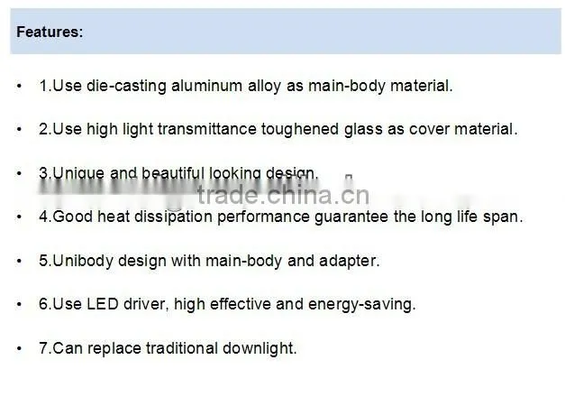 30w 8inch square/round white SMD led recessed downlight 3000K 4000K (TongDa)
