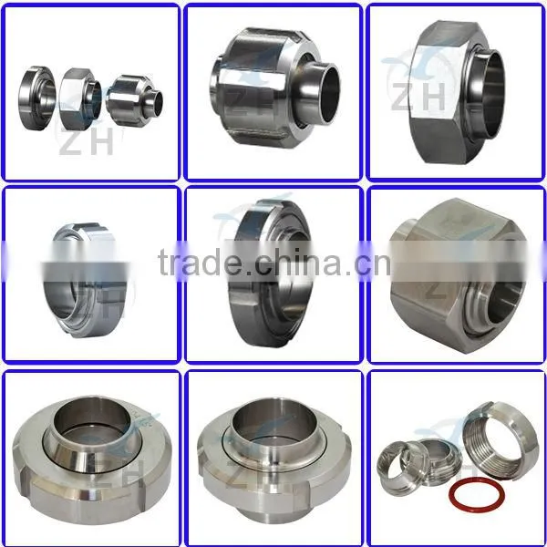 Food grade welded 316 cast stainless steel union