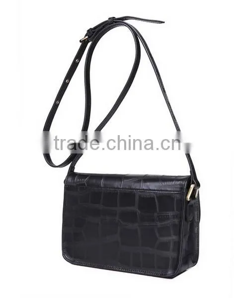 Guangzhou handbag factory cheap lady PU sling bag