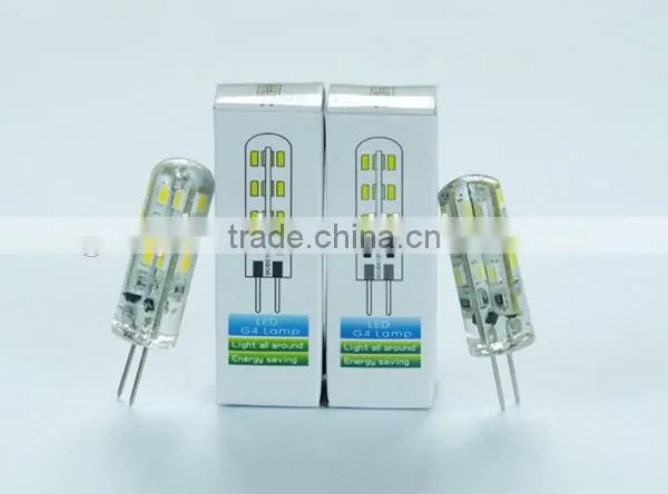 Hot Sale 360 degree 10-20v 3.5w Silicone led g4 lamp