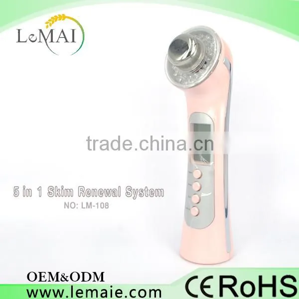 5 in 1 ultrasonic facial massager ionic facial massager as seen on tv
