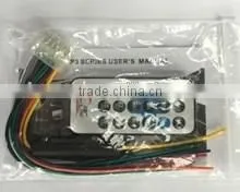 high quality 12V 1 din fixed panel car audio mp3 cd player adapter with bluetooth usb TF mmc fm radio receiver