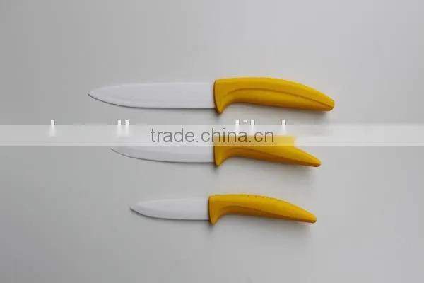 Hot selling best quality easy soft touch handle Ceramic Knives set all sizes General Use