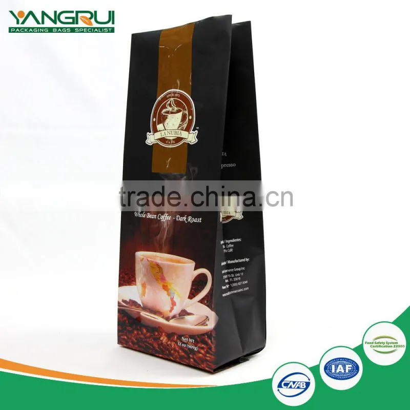 best sale accordion pocket colorful printing food pouch good security recyclable coffee bags heat sale top