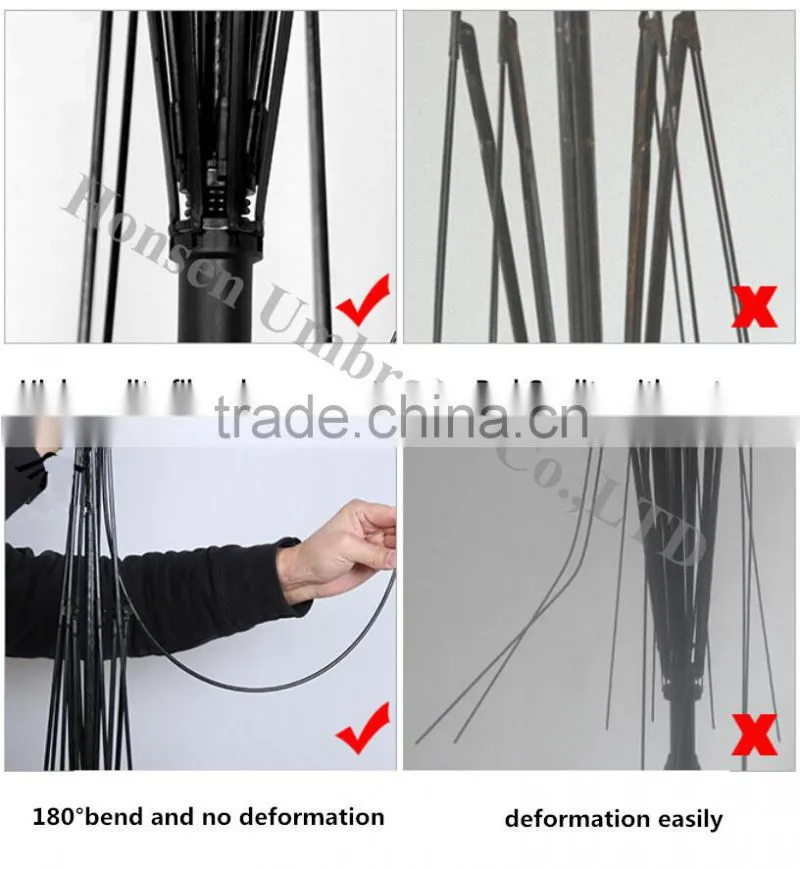China cheap folding umbrella snow christmas tree