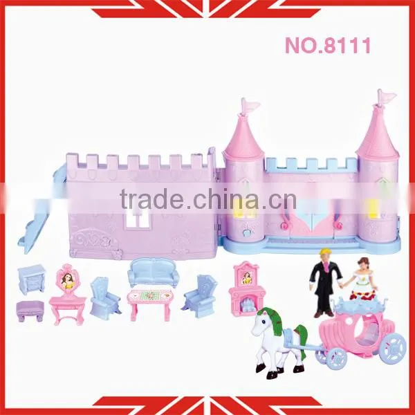 Interesting toys for girls diy castle toy set