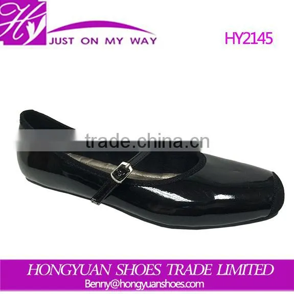 women casual flat shoes with white polka dots