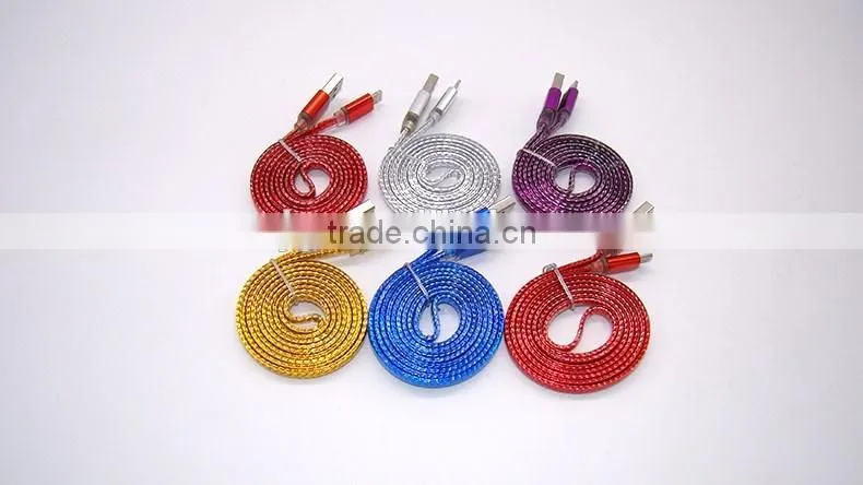 2016 High Quality Fast Charging Sync 5Pin/8Pin Micro USB Data Cable for Smart Phone