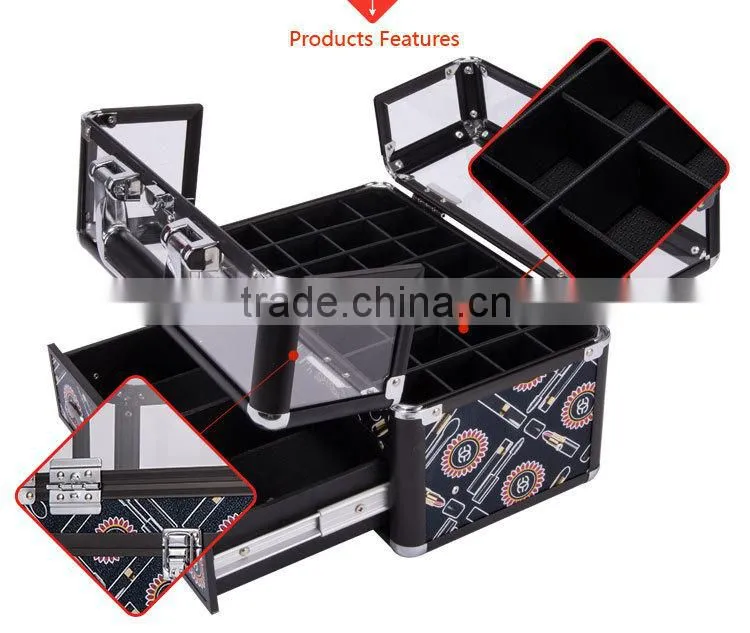 2015 New Products Aluminum Nail Polish Case Storage