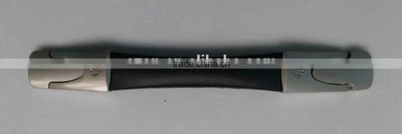 Luggage case plastic handle with metal, zinc alloy luggage carrying handle,Luggage parts soft handle