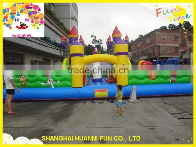 Inflatable Jump Castle/ Inflatable Air Bouncer trampoline with Slide