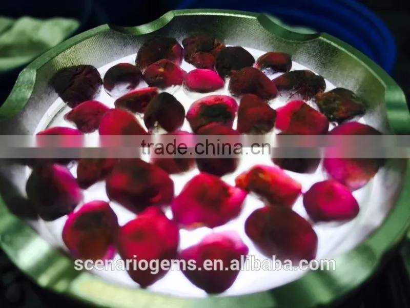 High Quality Big Size Natural Purple Garnet Rough 8MM+