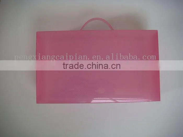 clear plastic color shoe box