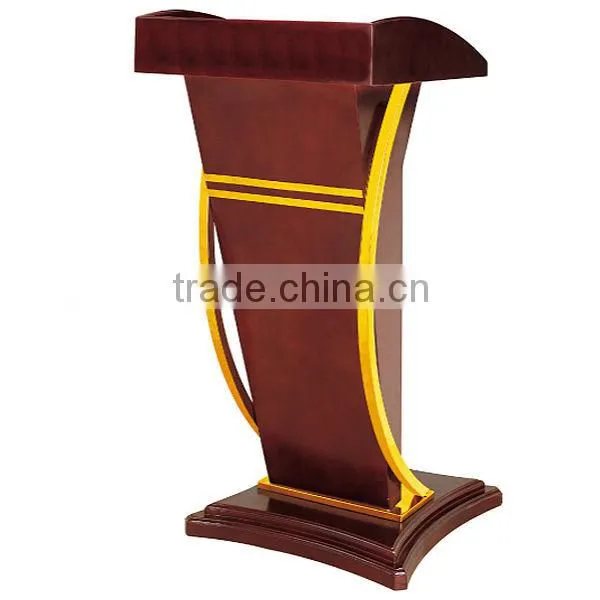 wholesale elegant new design church pedestal pulpit/public presentation dais/meeting lectern rostrum