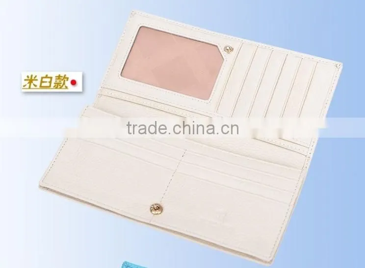 Nice pu leather women wallets with card holder