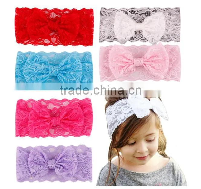 The hot spot in children with lace bow and explosion of 2016 new baby hair