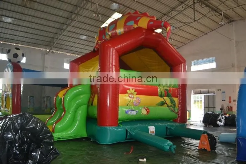 SUNJOY high quality inflatable mini combo jumper inflatable bounce house with slide