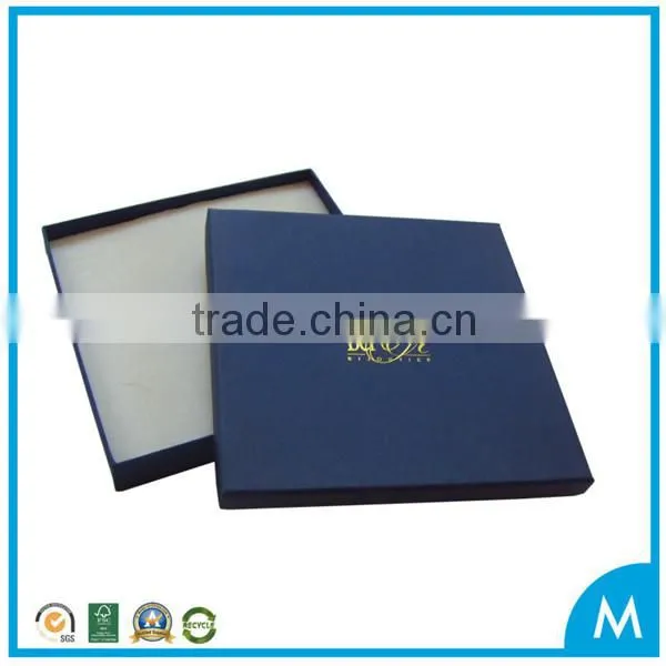 Paper material luxury jewelry box with custom logo printed