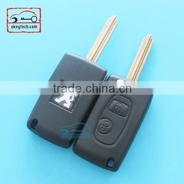 High Quatity Peugeot remote key for peugrot modified remote X key shell Car Key 2 button case