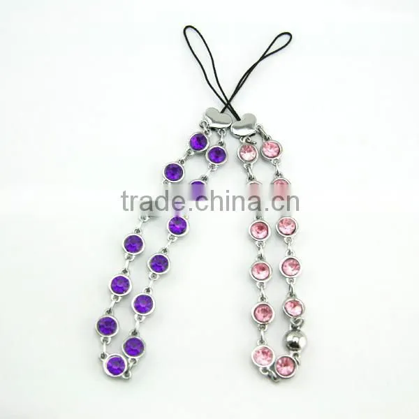 2014 Wholesale Fashion Crystal Mobile Phone Straps